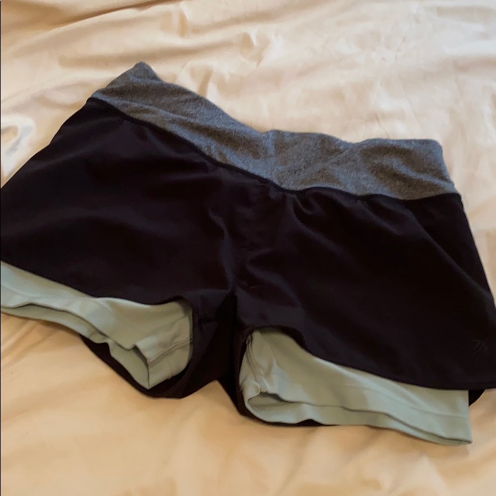 MPG athletic shorts w/ spandex underneath - size S